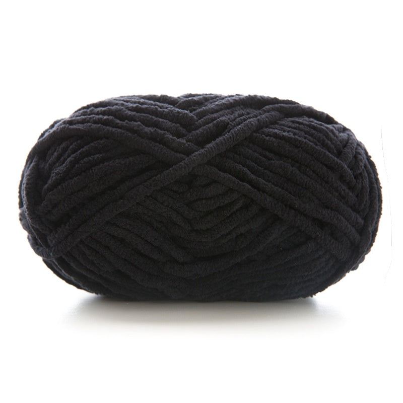 Polyester Crochet Yarn/ Benang Kait Lembut/ Soft Knitting Yarn/ Thin Chunky Yarn/ Ice Velvet Yarn/ 小萌仔冰条线