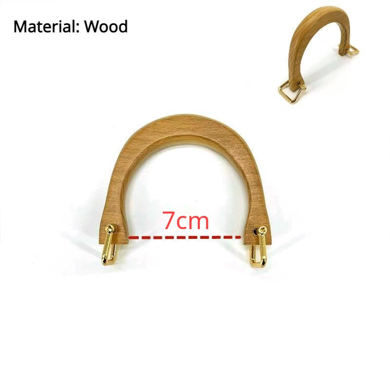 1 pair (2pcs) DIY bag accessories Wooden / Bamboo Bag Handle Wood Handle Pemegang Beg Kayu Bamboo Bag Handle