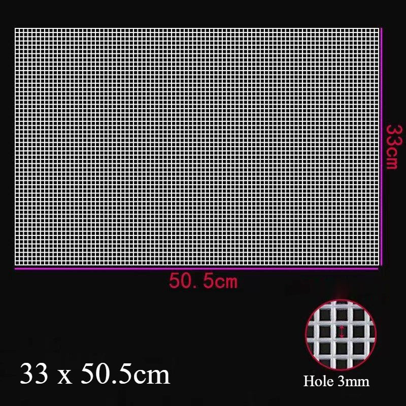 Plastic Grid/ Bag Mesh/ Plastic Coaster Mesh/ Canvas Mesh/ Benang Kait Beg/ Jaring Plastik/ Canvas Mesh Sheet / 包包网格片