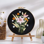 New Arrival Embroidery Kit Needlework/ Beginner Embroidery Set/ Set Sulaman Tangan/ DIY cross stitch set/ 刺绣材料包