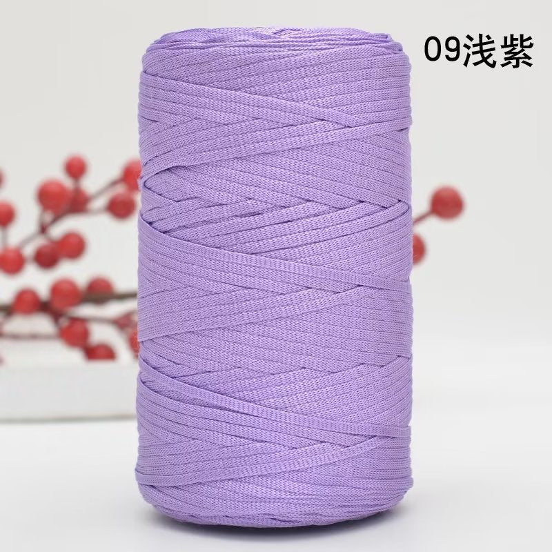 250g Flat Ribbon Yarn/ benang kait beg/ Icy Yarn/ Tape Yarn/ Tali Beg/ crochet yarn/ 丝光线/冰丝棉麻扁带线