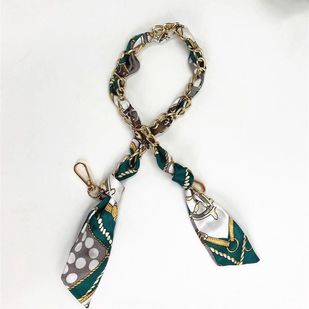 New Silk Scarf Chain DIY Woven Bag Hardware Accessories Portable Shoulder Strap