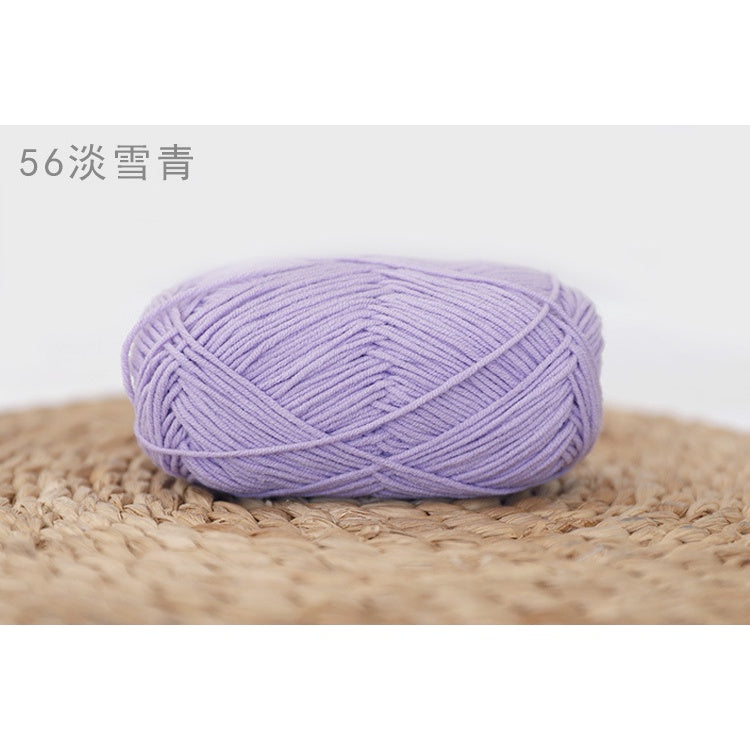 4ply Milk Cotton Yarn (36 - 67) / Meng Wawa Yarn/ Crochet Yarn/ Knitting Yarn/ Benang Kait Milk Cotton 雪妃尔萌娃娃4股牛奶线棉纱线