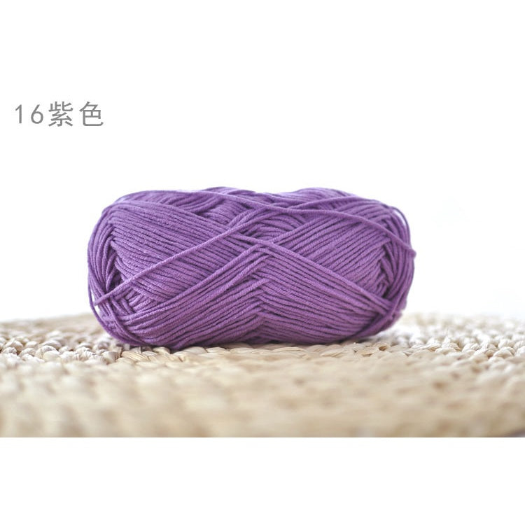 4ply Milk Cotton Yarn (01 - 35) / Meng Wawa Yarn/ Crochet Yarn/ Knitting Yarn/ Benang Kait Milk Cotton 雪妃尔萌娃娃4股牛奶线棉纱线