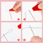 Plastic Needle Threader Color Plastic Needle Threader/ Pemasang Jarum / Alat masukkan Benang / Needle inserter