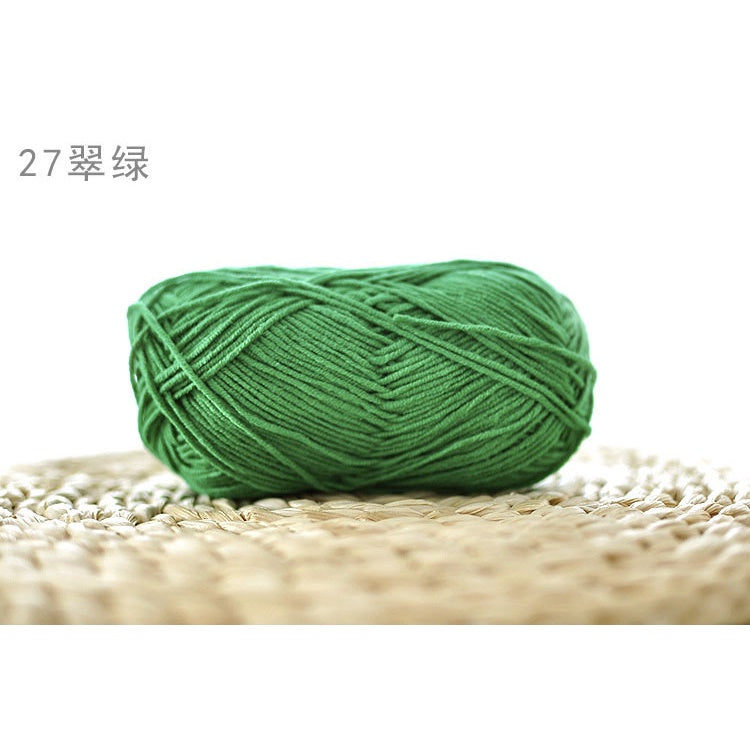 4ply Milk Cotton Yarn (01 - 35) / Meng Wawa Yarn/ Crochet Yarn/ Knitting Yarn/ Benang Kait Milk Cotton 雪妃尔萌娃娃4股牛奶线棉纱线