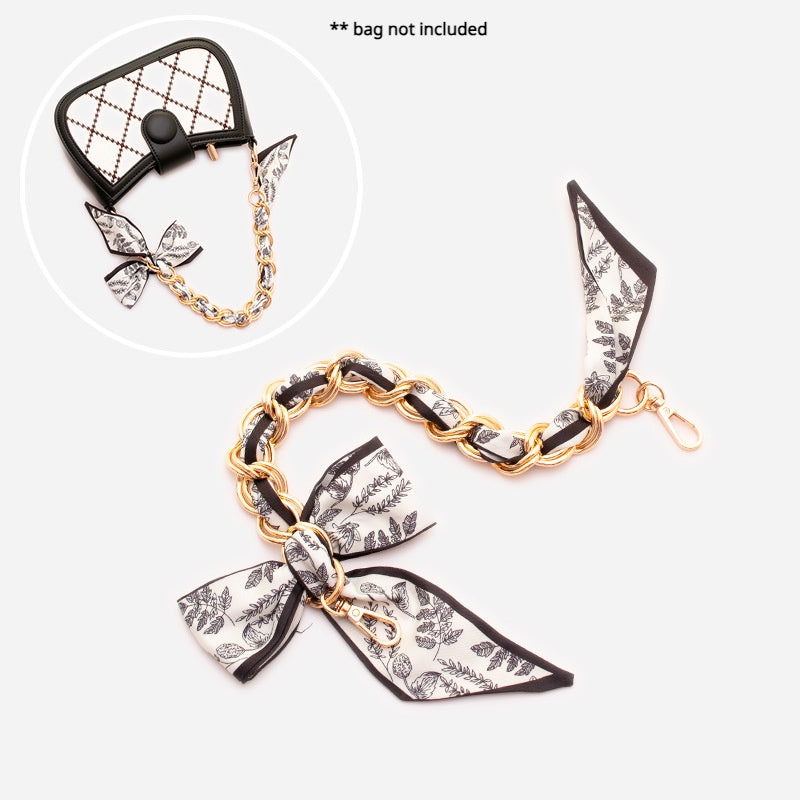 Bag Chain Bowknot Bag Strap Portable Purse Bag Accessories Decorative Ornaments Hand Strap underarm bag strap