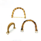 1 pair (2pcs) DIY bag accessories Wooden / Bamboo Bag Handle Wood Handle Pemegang Beg Kayu Bamboo Bag Handle