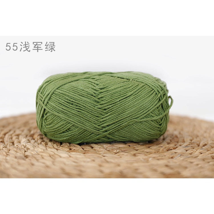 4ply Milk Cotton Yarn (36 - 67) / Meng Wawa Yarn/ Crochet Yarn/ Knitting Yarn/ Benang Kait Milk Cotton 雪妃尔萌娃娃4股牛奶线棉纱线