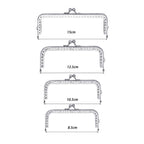 Square Shape Kiss Lock Silver Colour Wallet Purse Frame DIY Crochet Purse Accessories Sewing Clasp Purse 口金钱包包包配件