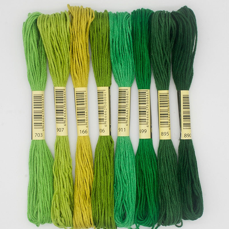 8pcs Embroidery Thread / Floss Mixed 8 Colour Set Handmade DIY Cross Stitch Thread Colorful Benang Sulam 8色/混色刺绣线