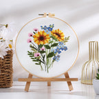 New Arrival Embroidery Kit Needlework/ Beginner Embroidery Set/ Set Sulaman Tangan/ DIY cross stitch set/ 刺绣材料包