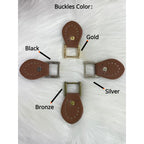 2 pcs Ring /Bag Accessories/ Rectangle Ring with Sew on Leather Pad/ Leather Bag Ring/ Bag Buckles/ Handmade Accessories