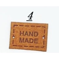 5pcs Handmade Microfiber Label Tag Color Tag Mini Tag handmade 迷你彩色手工制作标签