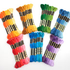 Airo 6pcs Embroidery Thread Mixed Color Pack Cross Stitch Thread Handmade DIY Embroidery Floss Benang Sulam  6色/混色刺绣线