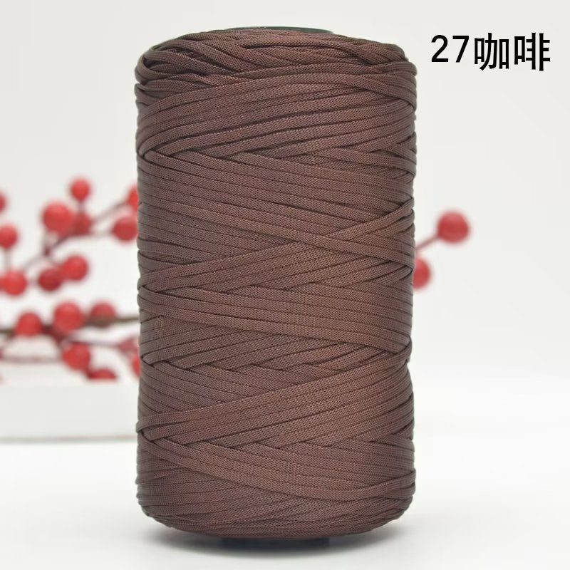 250g Flat Ribbon Yarn/ benang kait beg/ Icy Yarn/ Tape Yarn/ Tali Beg/ crochet yarn/ 丝光线/冰丝棉麻扁带线
