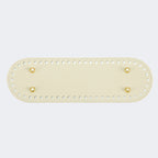 26x8cm Tapak Beg - Bentuk Bujur Kulit PU (56 Lubang) - Bahan DIY Kraf Tangan - PU Leather Bag Base - 26x8cm Oval