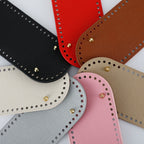 30x10cm Tapak Beg Bentuk Bujur Kulit PU (66 Lubang) - Bahan DIY Kraf Tangan - PU Leather Bag Base - 30x10cm Oval