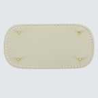 30x15cm Tapak Beg - Bentuk Bujur Kulit PU (76 Lubang) - Bahan DIY Kraf Tangan - PU Leather Bag Base - 30x15cm Oval