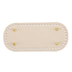22x10cm Tapak Beg - Bentuk Bujur Kulit PU (52 Lubang) - Bahan DIY Kraf Tangan - PU Leather Bag Base - 22x10cm Oval