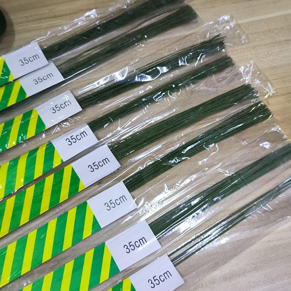 Flora Wire - Flower Wire - Dawai Bunga Hijau- Tape Hijau - Tape Bunga - Flower Stick- Floral Tape