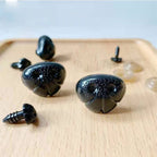 Amigurumi Screw Doll Nose/ Black Button Nose/ DIY Animal Screw Nose/Mushroom Button/ 螺丝玩偶鼻子/娃娃动物鼻子扣/黑色螺丝扣子鼻子/蘑菇扣/ 娃娃鼻子