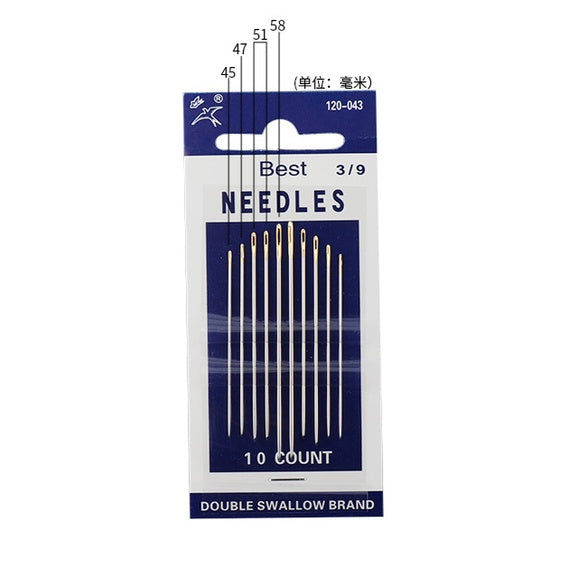 Embroidery Needle 3/9 / Cross Stitch Needle/ Jarum Jahit Tangan/  Hand Sewing Needle/ 刺绣针/ 十字绣针/ 双燕牌手缝针