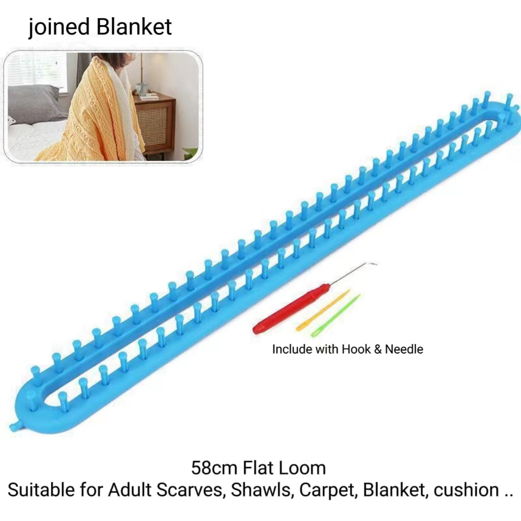 Flat Knitting Loom Set/ Crafting Artifact Rectangle Loom/ Knitting Device/ Weaving Loom/ Scarves Knitter/ 围巾编织神器