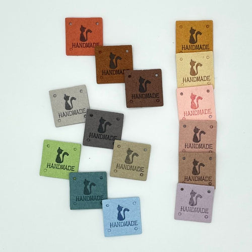 5pcs Handmade Microfiber Label Tag / Color Tag/ handmade Label/ Handmade Tag 迷你彩色手工制作标签