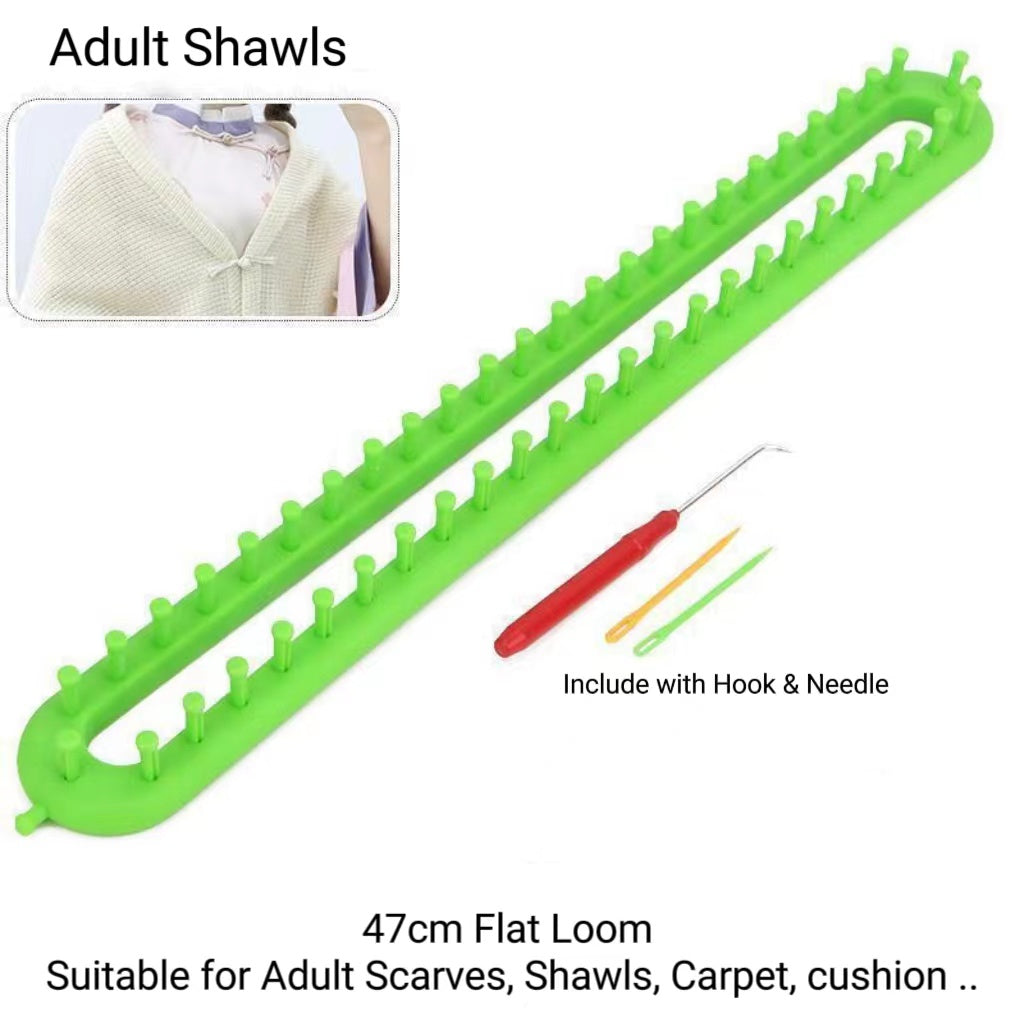 Flat Knitting Loom Set/ Crafting Artifact Rectangle Loom/ Knitting Device/ Weaving Loom/ Scarves Knitter/ 围巾编织神器