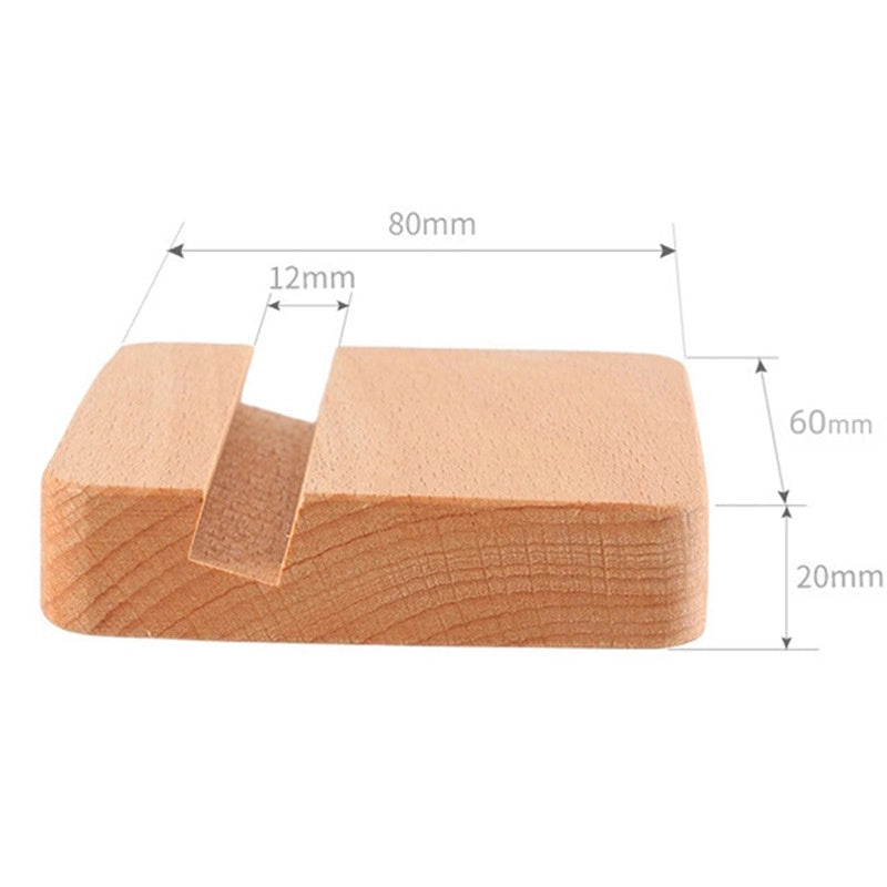 Wooden Block Stand for embroidery display/ Phone holder/ 2 ways wooden embroidery stand