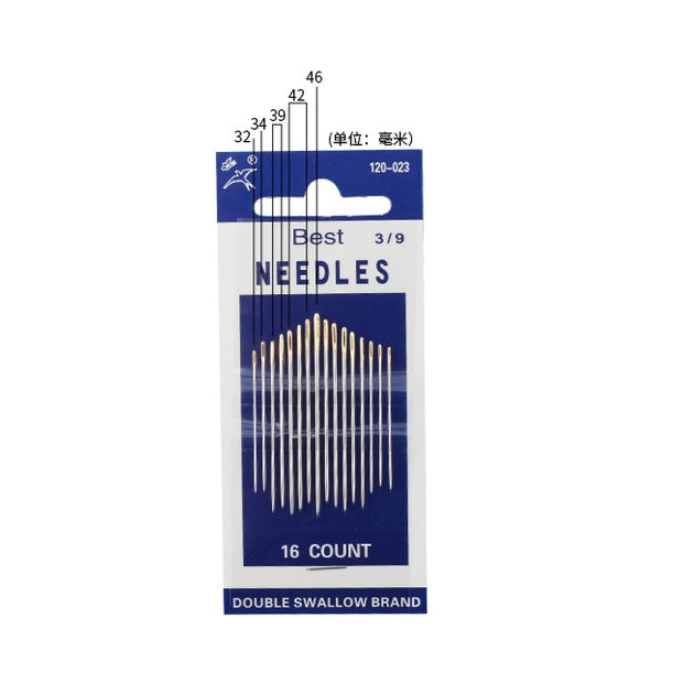 Embroidery Needle 3/9 / Cross Stitch Needle/ Jarum Jahit Tangan/  Hand Sewing Needle/ 刺绣针/ 十字绣针/ 双燕牌手缝针