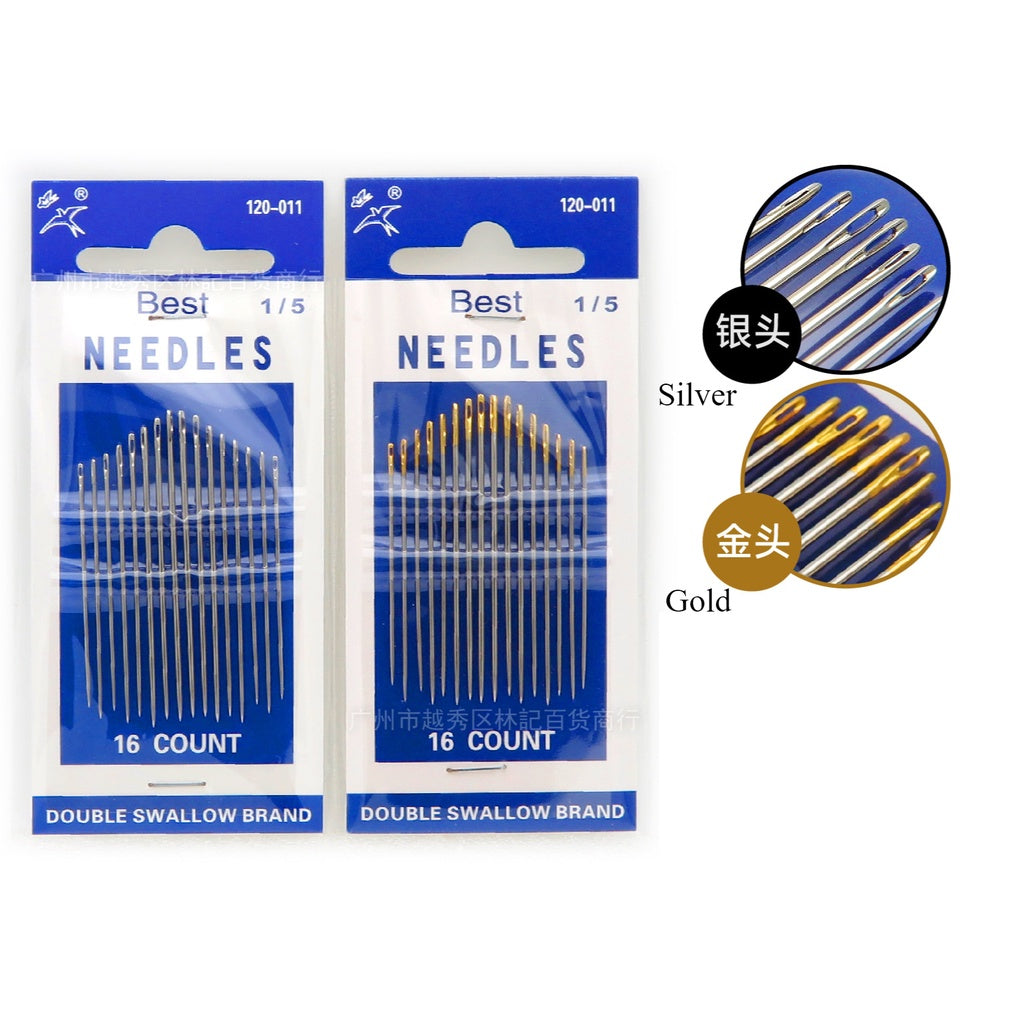 Embroidery Needle 3/9 / Cross Stitch Needle/ Jarum Jahit Tangan/  Hand Sewing Needle/ 刺绣针/ 十字绣针/ 双燕牌手缝针