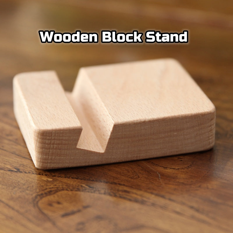 Wooden Block Stand for embroidery display/ Phone holder/ 2 ways wooden embroidery stand