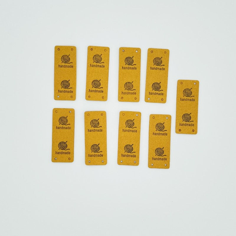 5pcs Handmade Microfiber Label Tag / Color Tag/ Mini Tag handmade Label/ Handmade Tag 迷你彩色手工制作标签