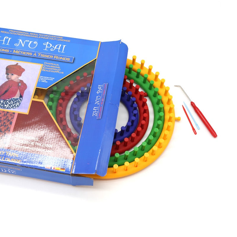 Round Knitting Loom Set/ Crafting Artifact Knitting Tools/ Knitting Device/ Weaving Loom/ Hat Knitter/  袜子帽子编织神器/ 零基础编织器