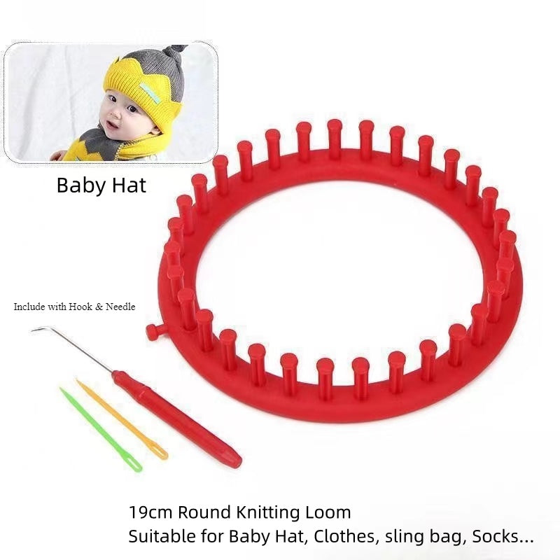 Round Knitting Loom Set/ Crafting Artifact Knitting Tools/ Knitting Device/ Weaving Loom/ Hat Knitter/  袜子帽子编织神器/ 零基础编织器
