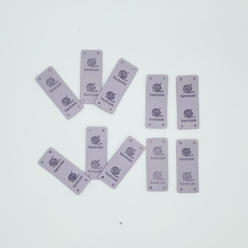 5pcs Handmade Microfiber Label Tag / Color Tag/ Mini Tag handmade Label/ Handmade Tag 迷你彩色手工制作标签