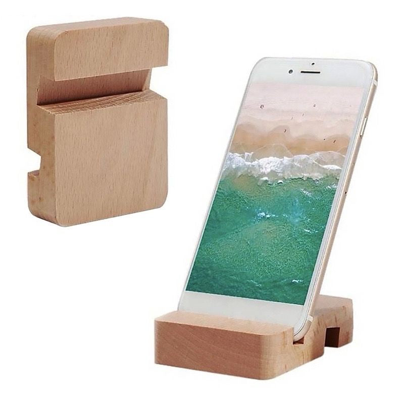 Wooden Block Stand for embroidery display/ Phone holder/ 2 ways wooden embroidery stand