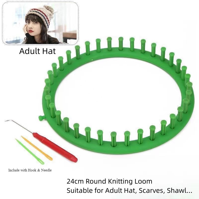 Round Knitting Loom Set/ Crafting Artifact Knitting Tools/ Knitting Device/ Weaving Loom/ Hat Knitter/  袜子帽子编织神器/ 零基础编织器