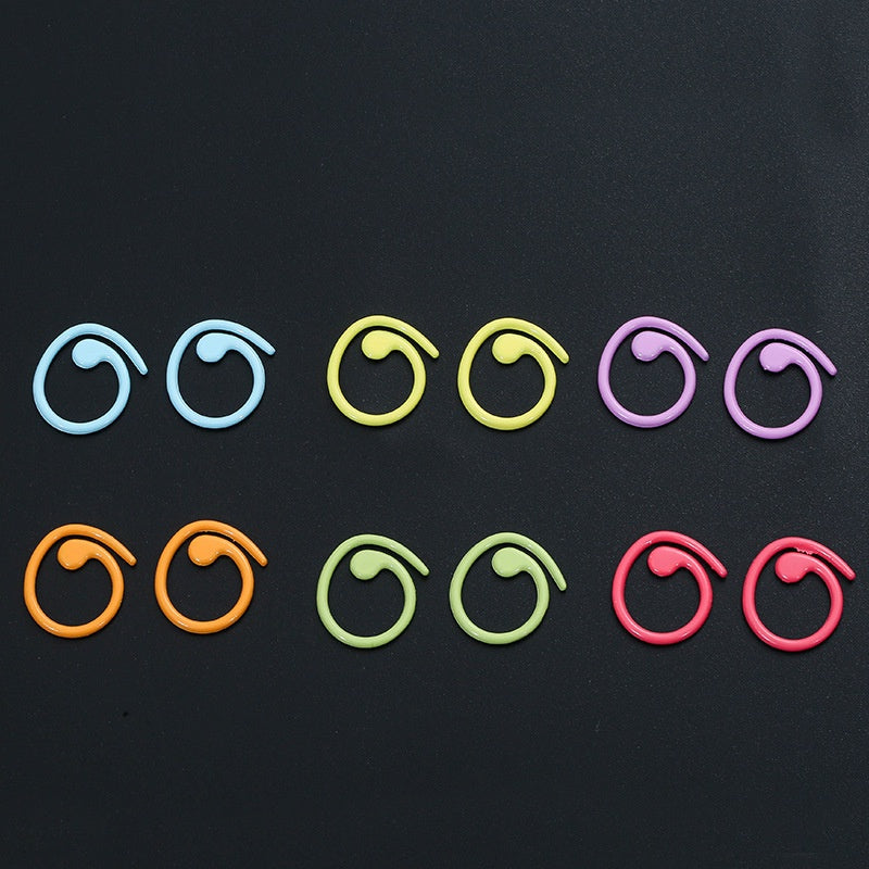 Metal Stitch Marker/ Sweater Stitch Marker/ Wool Knitting Tool / Stitch Ring/ 彩色金属记号扣/ 毛衣记号扣