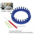Round Knitting Loom Set/ Crafting Artifact Knitting Tools/ Knitting Device/ Weaving Loom/ Hat Knitter/  袜子帽子编织神器/ 零基础编织器