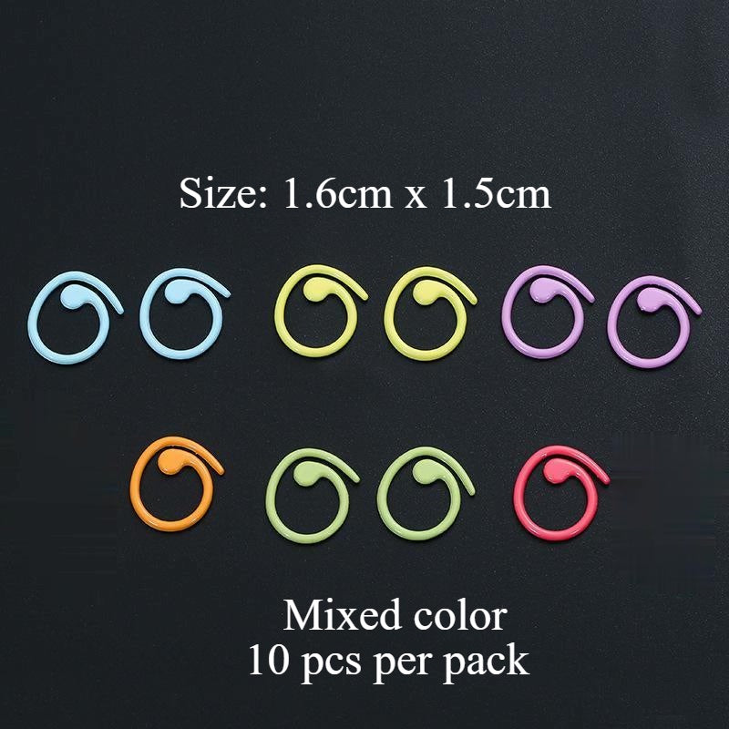 Metal Stitch Marker/ Sweater Stitch Marker/ Wool Knitting Tool / Stitch Ring/ 彩色金属记号扣/ 毛衣记号扣