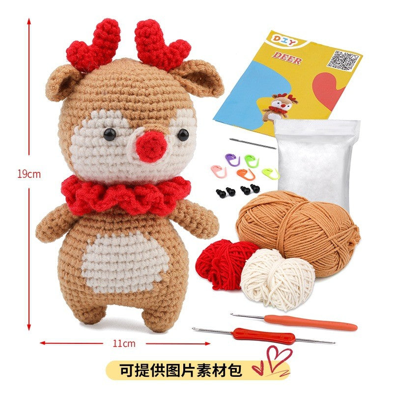Beginner Crochet Material Kit- DIY Crochet Set-Full Knitting Tools- Crochet Starter Kit for Beginner