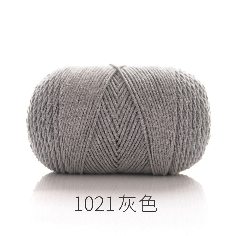 CLEARANCE - 5ply Milk Cotton Yarn/ Handmade DIY Knitting Wool/ Rainbow Yarn/ Benang Kait/ Crochet Yarn/ Knitting Yarn/ 五股牛奶纯色棉/ 针织
