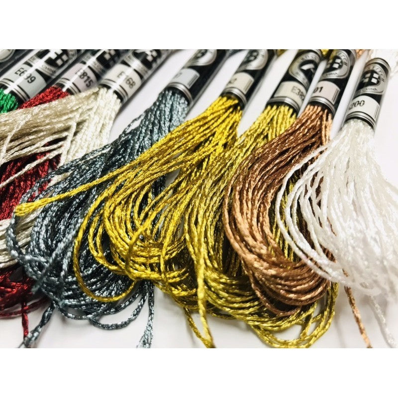 Metallic Floss DIY Light Effect Embroidery Wire Thread Gold Silver Color Handmade Cross Stitch Benang Sulam Metalic