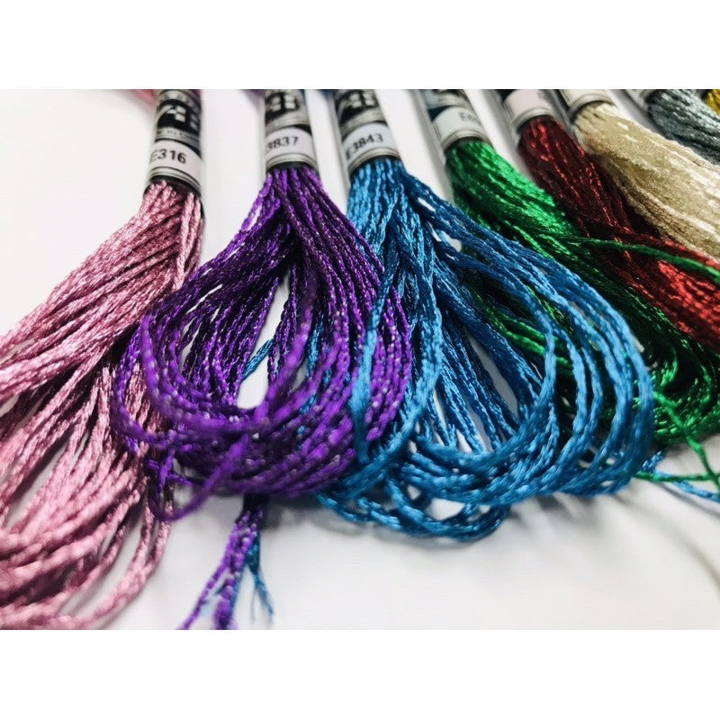 Metallic Floss DIY Light Effect Embroidery Wire Thread Gold Silver Color Handmade Cross Stitch Benang Sulam Metalic