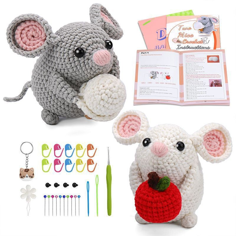 Beginner Crochet Material Kit- DIY Crochet Set-Full Knitting Tools- Crochet Starter Kit for Beginner