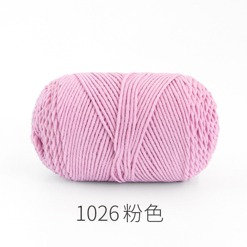 CLEARANCE - 5ply Milk Cotton Yarn/ Handmade DIY Knitting Wool/ Rainbow Yarn/ Benang Kait/ Crochet Yarn/ Knitting Yarn/ 五股牛奶纯色棉/ 针织