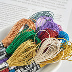 Metallic Floss DIY Light Effect Embroidery Wire Thread Gold Silver Color Handmade Cross Stitch Benang Sulam Metalic